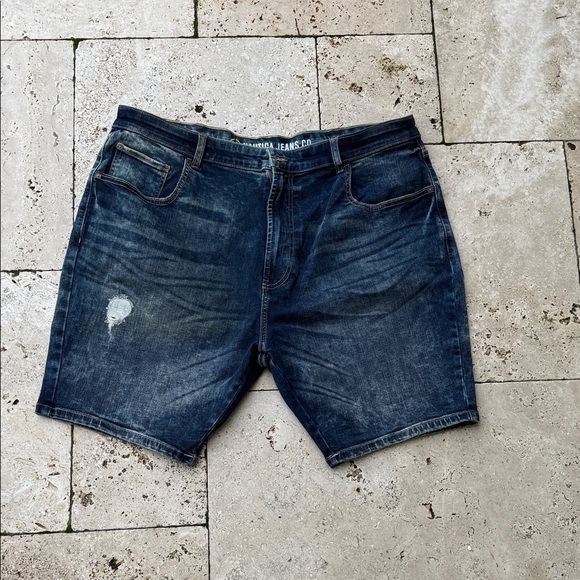 Nautica Dark Blue Jean Shorts - Picture 1 of 6